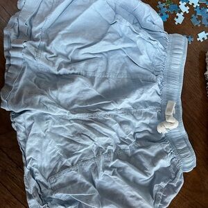 High Waist Light Blue Women's Shorts